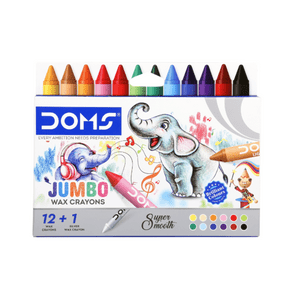 Lapices De Cera Crayon Jumbo 12 Colores Doms