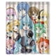 thumbnail image 1 of Cortina de ducha de dibujos animados Vocaloid Miki Hatsune Miku, juego de cortina de baño con ganchos, tamaño 60 x 72 pulgadas, 1 of 3