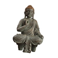 Magideal - Estatua De Buda, Figura De Buda De Resina, Escultura Decorativa Coleccionable, Adorno De Escritorio Para Escritorio De Oficina, Decoración Del Hogar Y