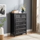 thumbnail image 1 of Modern 6 Drawers Dresser 6 Drawers Cabinet,Chest of Drawers Closet Organizers and Storage Clothes Storage Drawers Cabinet for Living Room, Farmhouse Dresser Organizer Black, 1 of 3