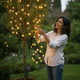 thumbnail image 5 of Guirnalda Solar Navidad Cálida 4m 20 Led Estrellas Esferas, 5 of 10
