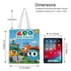 thumbnail image 5 of Leo The Truck Bolso de tela con estampado de lienzo para mujer, bolsa de compras reutilizable y estética, con cremallera interior, regalo para mujer, 35 × 40 cm., 5 of 6
