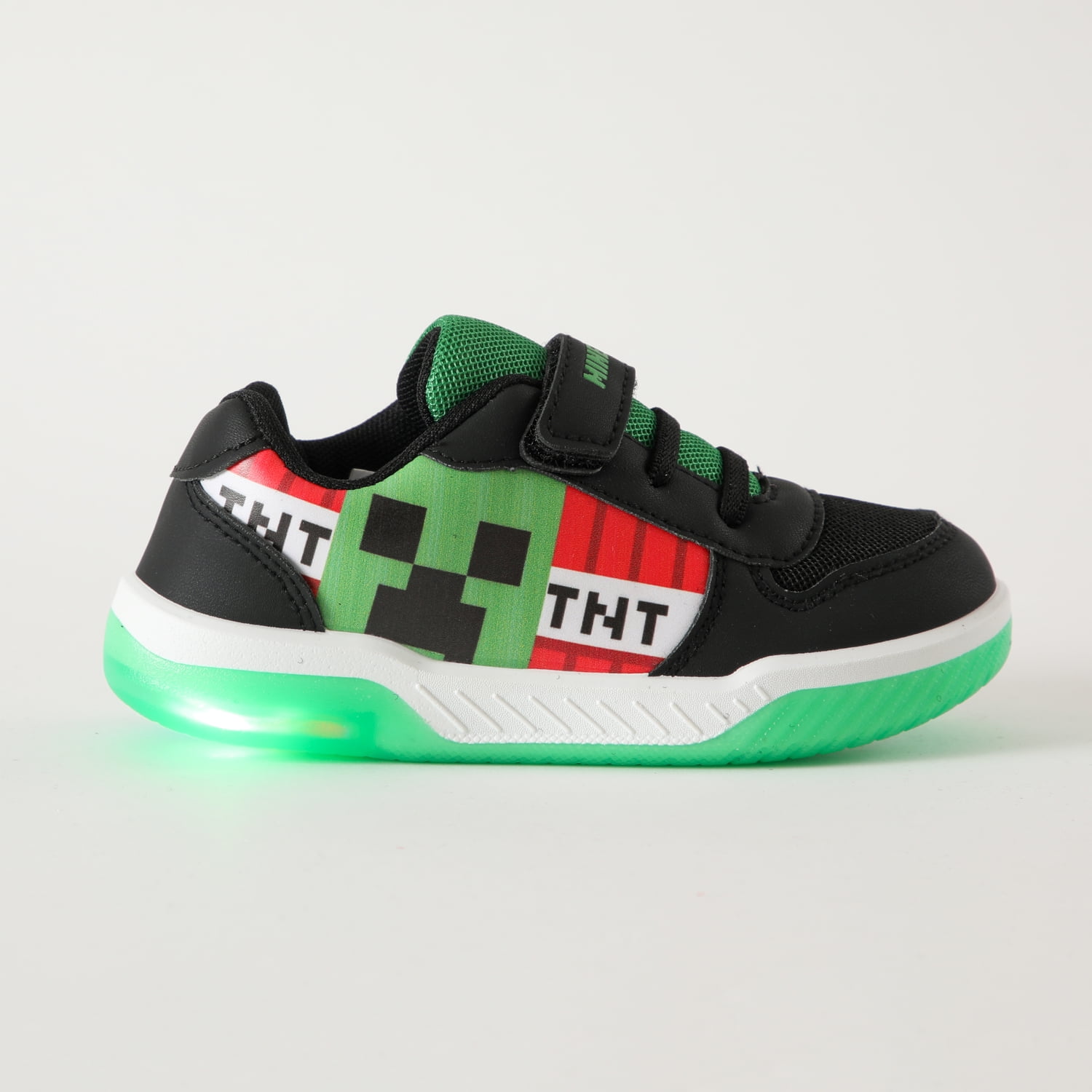 Zapatillas Con Luces Niño Tnt Negro Minecraft