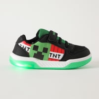 Zapatillas Con Luces Niño Tnt Negro Minecraft