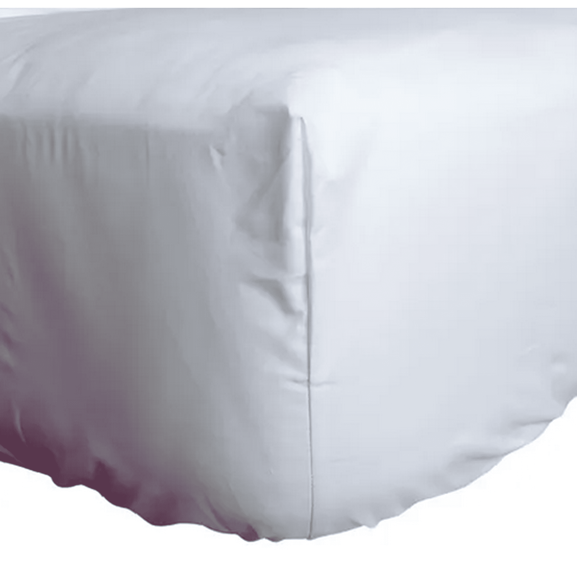 Genérico - Sabana Bajera Elasticada 2 Plazas Blanco 200 Hilos