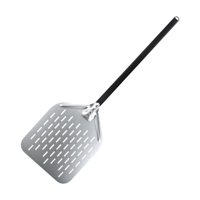 Magideal - Cáscara De Pizza De Aluminio Cáscara De Pizza Perforada Turner De Pizza Fácil De Usar Turner De Pizza Portátil Antiadherente Con Mango Para Restaurant