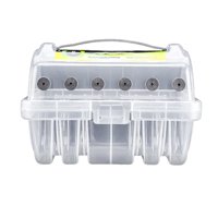 Ioensy - Organizador De Sedal De Pesca Con Agujeros, Caja De Aparejos De Pesca Duradera, Estable Y Portátil