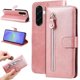 thumbnail image 5 of Funda tipo cartera para Samsung Galaxy A37 con bolsillo con cremallera y ranuras para tarjetas – Función de soporte Rosa, 5 of 5