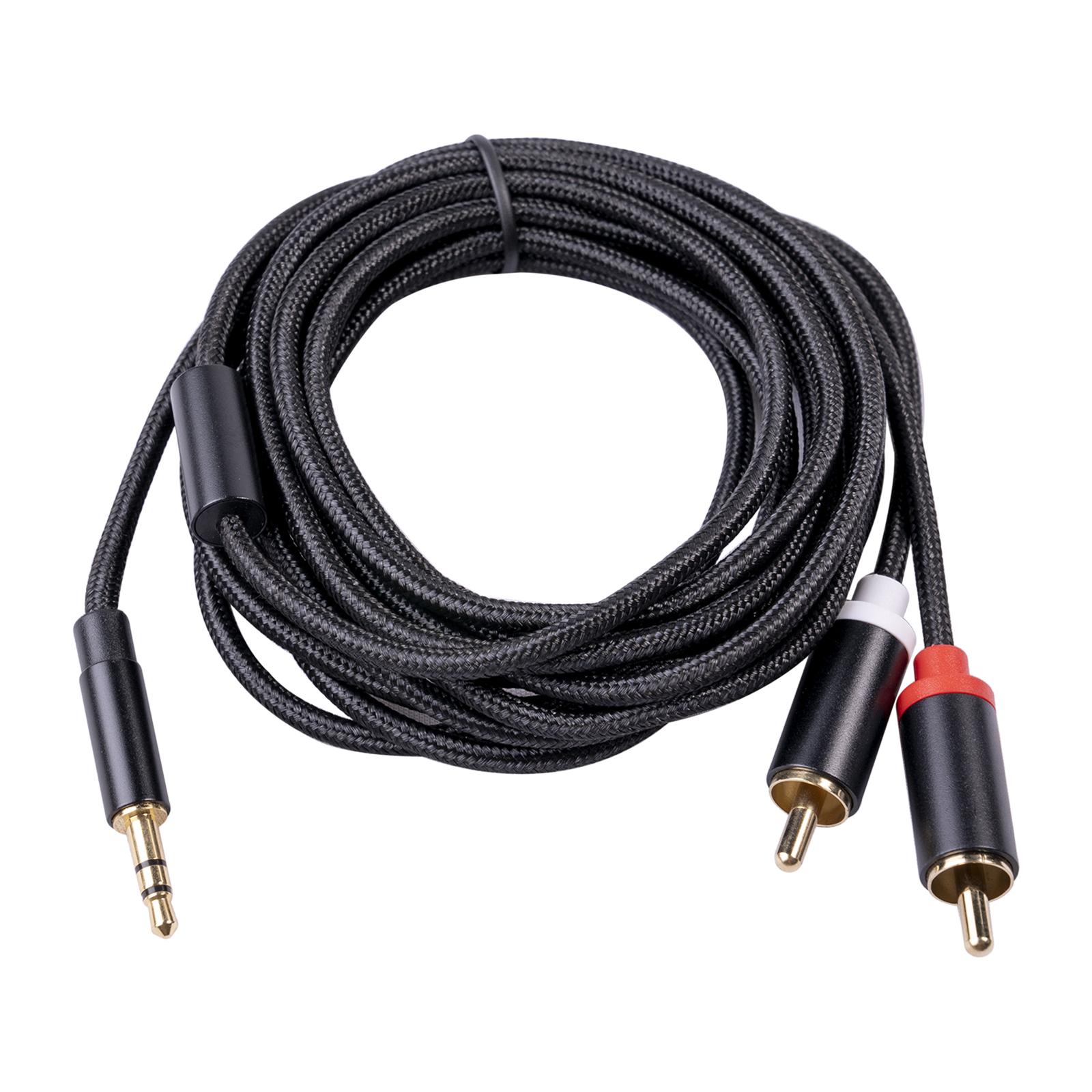 Magideal - 3,5 Mm Y Splitter Aux Para Amplificador Cable De Sonido De , 3M