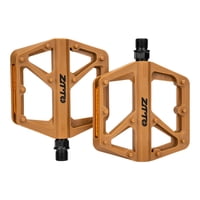 Ioensy - 2 Pedales De Bicicleta Elegantes Con Reflector Para Bicicletas De Montaña Y Plegables De Exterior, Color Marrón Café