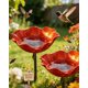 thumbnail image 1 of Estacas jardín flor metal hechas mano baño pájaros estación riego abejas 61cm mariposa, 1 of 7