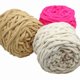thumbnail image 2 of Xiao Hua Hilo para ganchillo, 2 rollos, hilo de poliéster, ideal para mantas, bolsos, manualidades, perfecto para aficionados al ganchillo, ideal para regalar y proyectos de bricolaje, rosa oscuro, 2 of 3