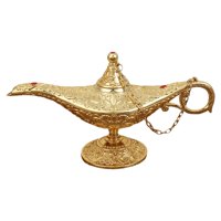 Ioensy - Hermosa Lámpara De Genio De Aladino, Tetera De Cuento De Hadas Para Regalo De Fiesta De Halloween, Oro