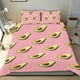 thumbnail image 1 of Aguacate Conjunto de sábanas temático, trío de piezas, cómodo y amigable con la piel, diseño único, regalo de decoración para el hogar para familiares, amigos y fans,140cm *210cm, 1 of 6