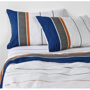 Genérico - Sabanas Cannon 2 Plazas 144 Hilos Diseño Blue Mist Color Alba