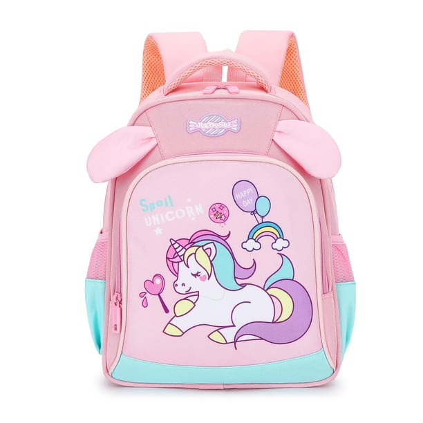 New Children's Cartoon Cute Unicorn Dinosaur Astronaut Backpack, Double-layer Multi-functional Large Capacity Backpack Lightweight Breathable Student School Bag Travel Backpack