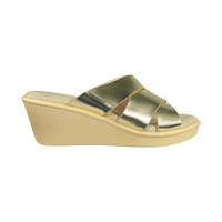 Sandalias New Walk Dorado Mujer Ht3T8434-11A - Talla 38