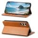 thumbnail image 4 of Funda tipo cartera para Samsung Galaxy A35 de piel con cierre magnético, ranuras para tarjetas y correa para la muñeca Marrón, 4 of 6