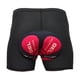 thumbnail image 5 of Ciclismo 3D Pantalones Cortos Acolchados Bicicleta Ciclismo Ropa Interior Pantalones Cortos Ajustados Rojo 2XL, 5 of 5