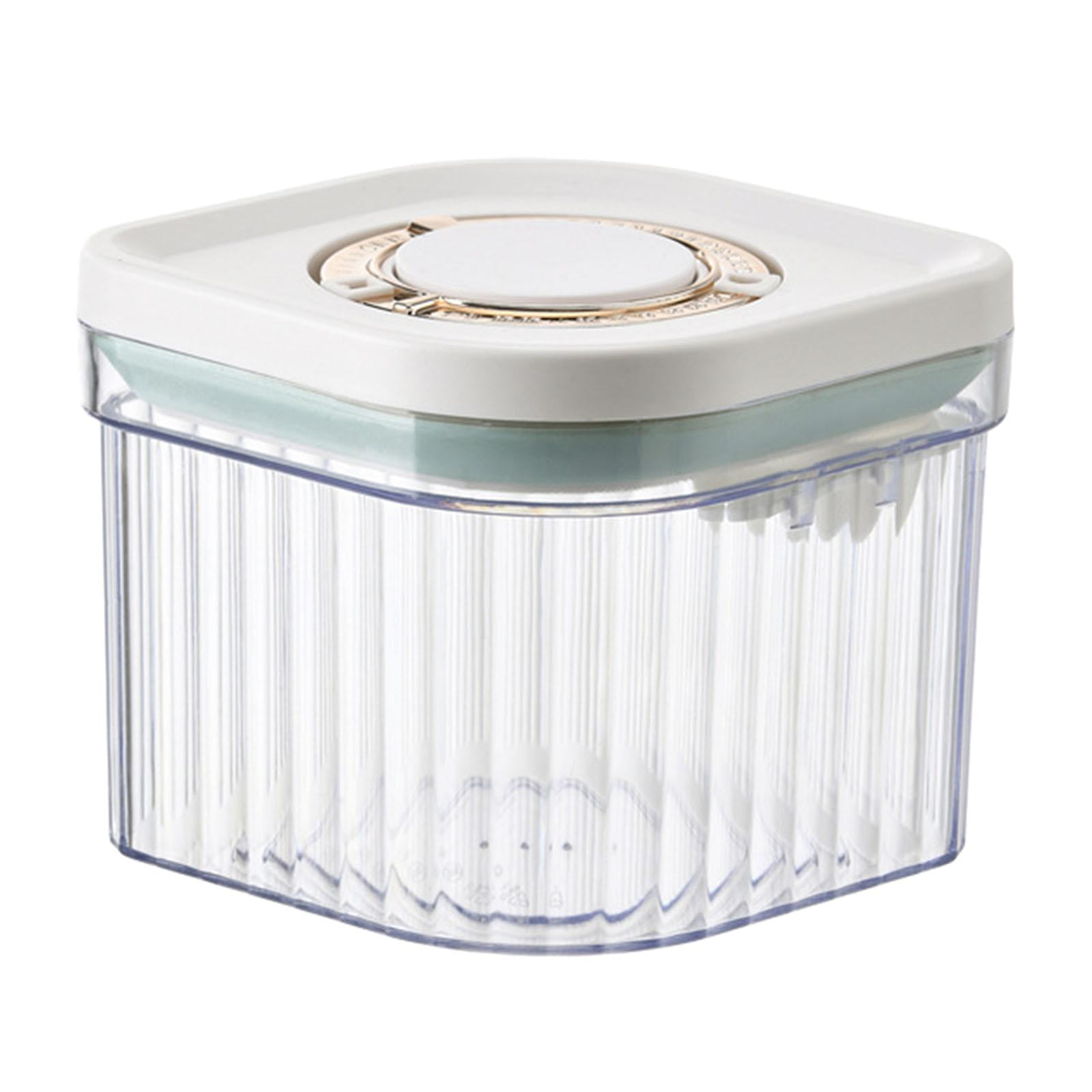 Magideal - Contenedor De Fórmula, Caja De Leche En Polvo Con Botón De Cuchara, Práctico Dispensador Portátil De Leche En Polvo, Lata De Fideos De Arroz Para Bebé Claro