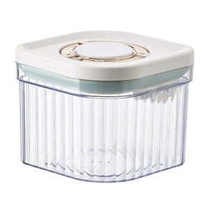 Magideal - Contenedor De Fórmula, Caja De Leche En Polvo Con Botón De Cuchara, Práctico Dispensador Portátil De Leche En Polvo, Lata De Fideos De Arroz Para Bebé Claro