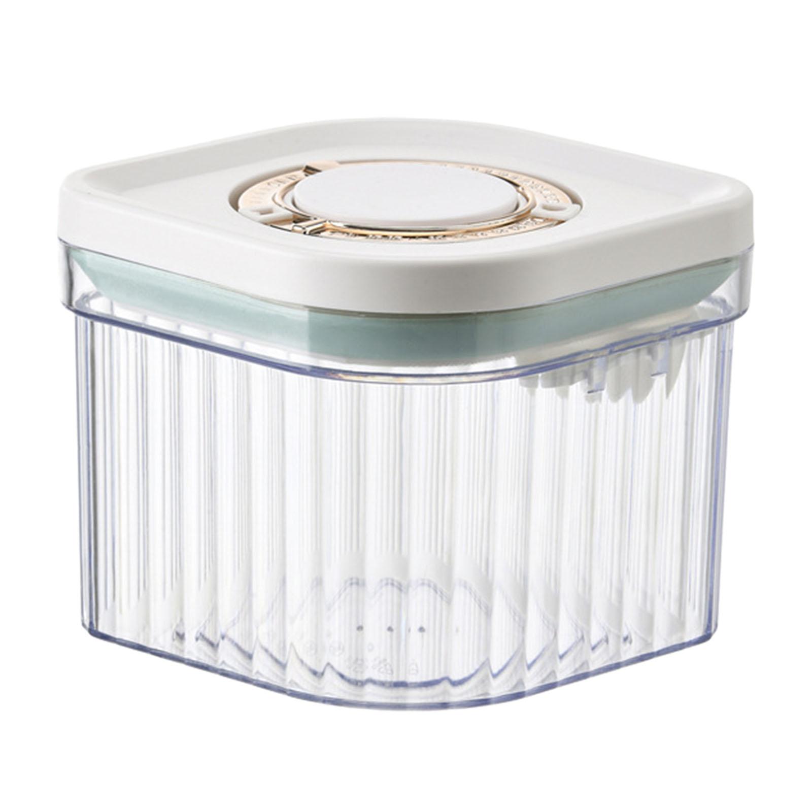 Magideal - Contenedor De Fórmula, Caja De Leche En Polvo Con Botón De Cuchara, Práctico Dispensador Portátil De Leche En Polvo, Lata De Fideos De Arroz Para Bebé Claro