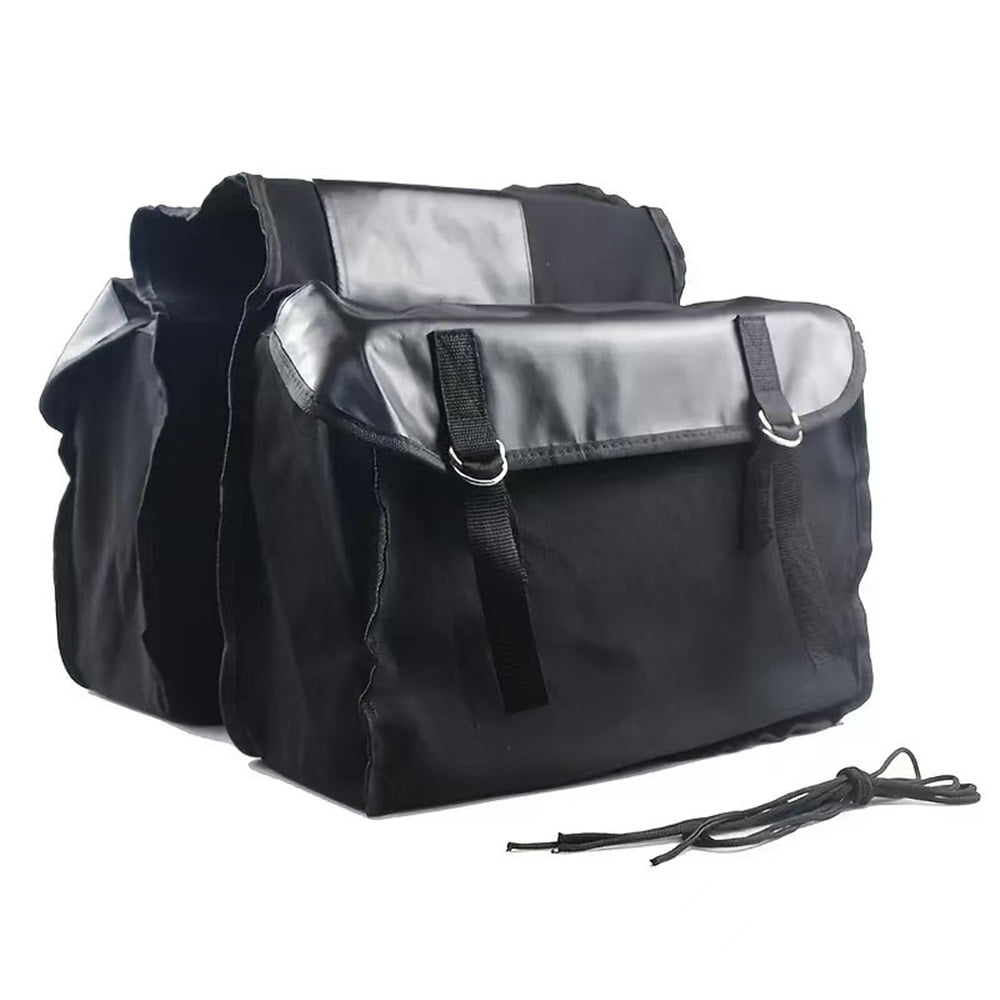 Xusx111 - Bolsas De Sillín De Motocicleta, Bolsas De Sillín De Motocicleta Impermeables, Bolsas De Herramientas Laterales De Sillín De Motocicleta Bolsa De Equipaje De Montaje De Lona Impermeable (neg