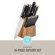 thumbnail image 2 of Juego de Cuchillos de Cocina Martha Stewart Lockton de 16 Piezas con Bloque, 2 of 6