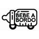 thumbnail image 1 of Sticker Bebé A Bordo Mamadera Con Ruedas Auto Camioneta, 1 of 3