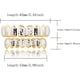 thumbnail image 2 of Grilletes bucales estilo hip hop con acabado dorado de 18 quilates, 8 dientes superiores e inferiores, para hombres y mujeres., 2 of 6