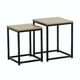 thumbnail image 1 of Set 2 Mesas Laterales Centro Industrial Elegante Minimalista, 1 of 2