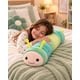 thumbnail image 1 of Almohada Cojín Largo Oruga Peluche Suave Infantil verde, 1 of 6