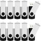 thumbnail image 1 of Unidad flash USB JUANWE de 8 GB, 10 paquetes, diseño giratorio de metal, 1 of 7