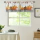 thumbnail image 1 of 1pc Buffalo Check Plaid Pumpkin Autumn Fall Kitchen Curtain Valance for Living Room, Bedroom, and Bathroom - 54in x 18in, 1 of 4