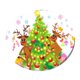 thumbnail image 2 of Mantel impermeable de Navidad para mesa redonda 1.2m Dia Catoon Deer, 2 of 5