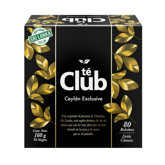 Té Ceylán Exclusive 80 Un Caja, 160 g
