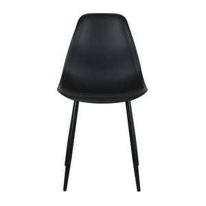 Escandinavia - Silla Deco Plastico Patas Metálicas Igor 45*53*83 Negra Negro Tamaño Unico