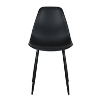 Escandinavia - Silla Deco Plastico Patas Metálicas Igor 45*53*83 Negra
