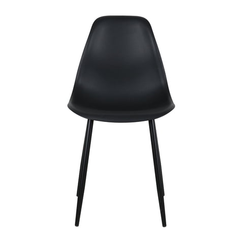 Escandinavia - Silla Deco Plastico Patas Metálicas Igor 45*53*83 Negra