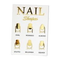 Ioensy - Tablero De Exhibición De Arte De Uñas Exhibición De Manicura Acrílica Para Salón De Uñas Herramienta De Arte De Uñas 19 Cm X 26,5 Cm X 2 Mm A