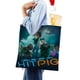 thumbnail image 4 of Hitpig Bolso de tela con estampado de lienzo para mujer, bolsa de compras reutilizable y estética, con cremallera interior, regalo para mujer,38*45cm., 4 of 6