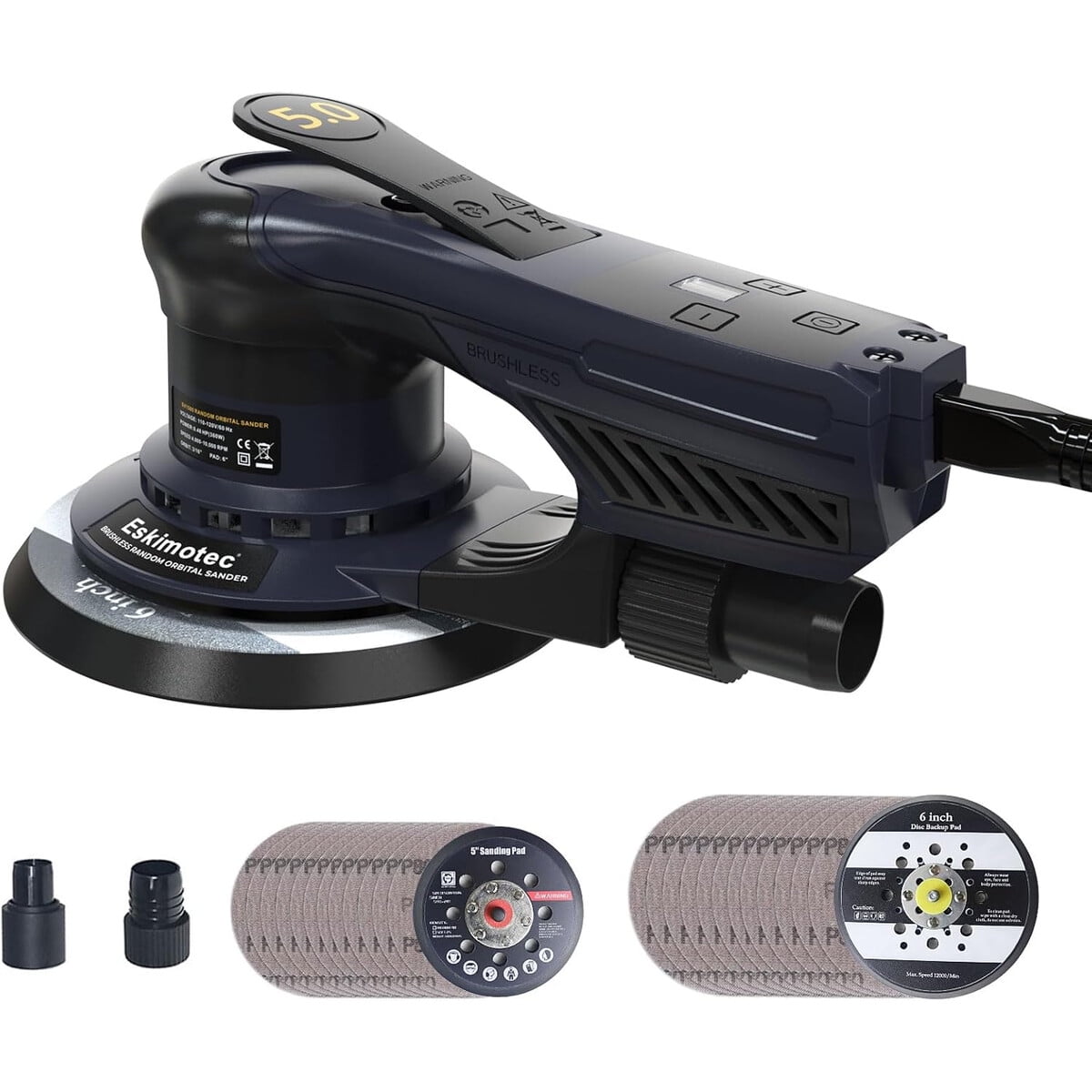 Lijadora Orbital Eskimotec 5mm 360w 56 Pulgadas 7 Velocidades