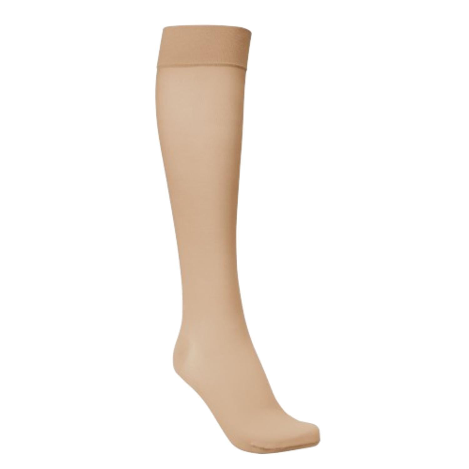 Jobst - Media Calcetín De Compresión Rodilla Punta Cerrada Beige 15-20 S Beige S