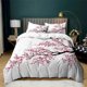 thumbnail image 1 of Plum Blossom Duvet Cover Set for Girls Pink Flower Quilt CoverMicrofiber Branches Printed Japanese Ink Style Bedding Set, 1 of 5