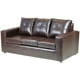 thumbnail image 4 of Living Emanuel 3 Cuerpos Y 2 Poufs - Cuero Sintético Pu Café Moro, 4 of 6