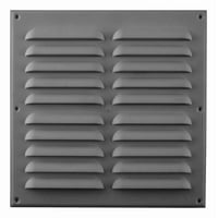 Celosía Ventilación Pvc Plana 30X30 Cm Aluminio 10Un Dvp