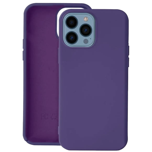 Carcasa Compatible Con iPhone 15 Pro Max Goma Morado