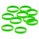 thumbnail image 3 of 10 Piezas / Paquete En Blanco Pulseras De Silicona De Moda Pulsera De Goma Verde, 3 of 5