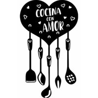 Rienda Libre Graphics - Frase Deco Cocina Con Amor Fr‑11015