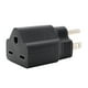 thumbnail image 3 of Adaptador de Enchufe Portátil 110-120V a 220-240V, Negro, 3 of 3
